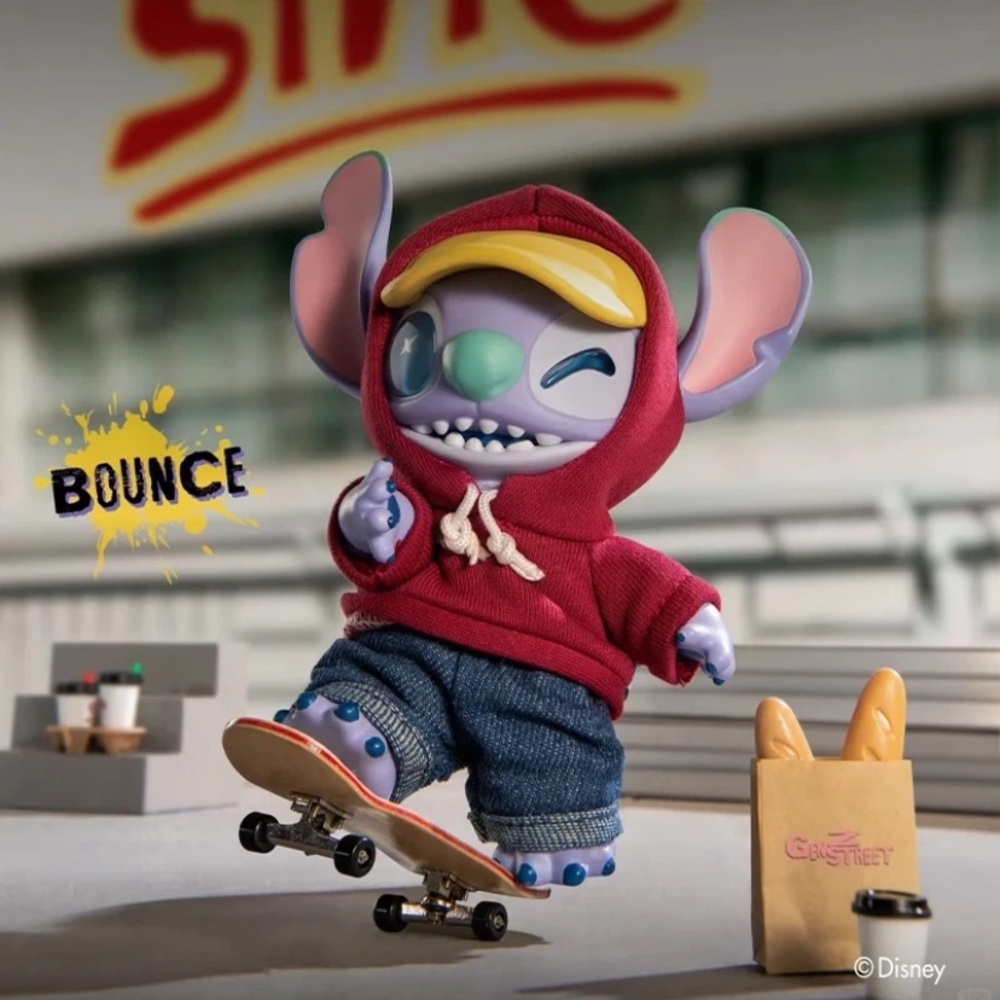 DISNEY X MINISO Gen Z Street Stitch Plush Pendent Confirmed: Bounce
